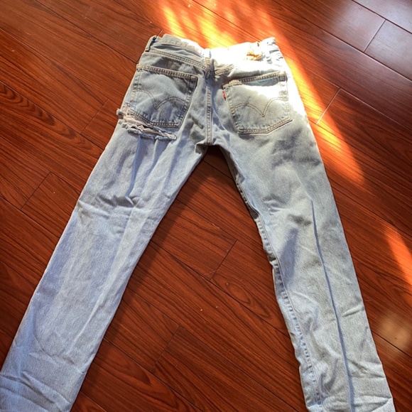 Levi custom ripped jeans vintage - Picture 5 of 6